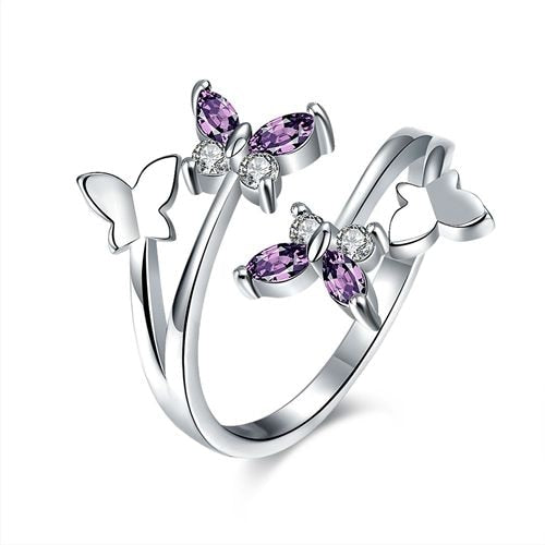 Esmee Silver Butterfly Ring