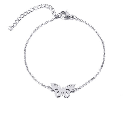 Aurora Silver Butterfly Bracelet