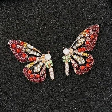 Joia Red Butterfly Earrings