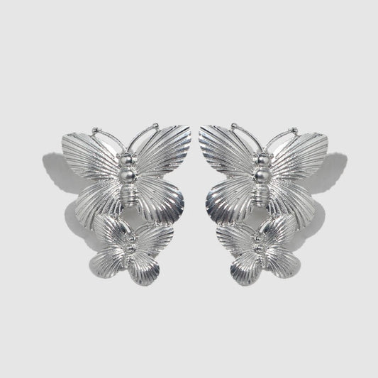 Aurelia Silver Butterfly Earrings