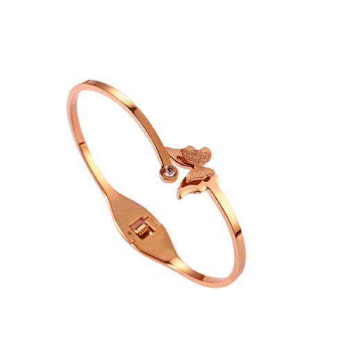 Miliana Rose Gold Butterfly Bracelet