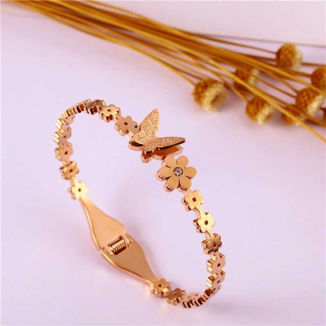 Dua Rose Gold Butterfly Bracelet