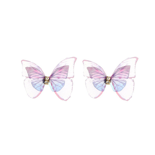 Sophia Pink Butterfly Earrings