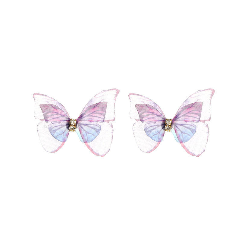 Sophia Pink Butterfly Earrings