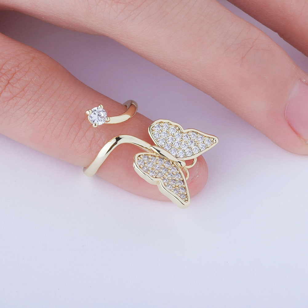 Orna Gold Butterfly Nail Ring