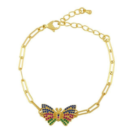 Flora Gold Butterfly Bracelet