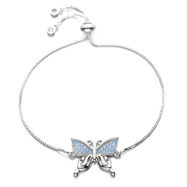 Max Silver Butterfly Bracelet