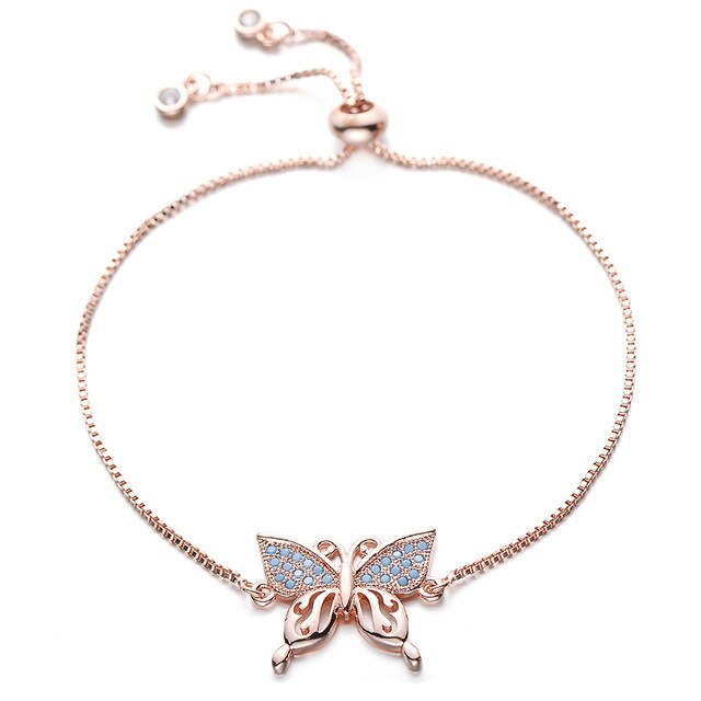 Max Rose Gold Butterfly Bracelet