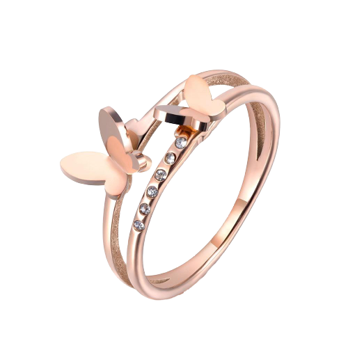 Lorna Rose Gold Butterfly Ring