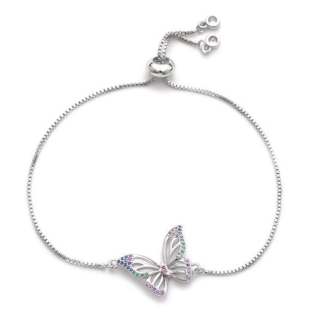 Nyala Silver Butterfly Bracelet