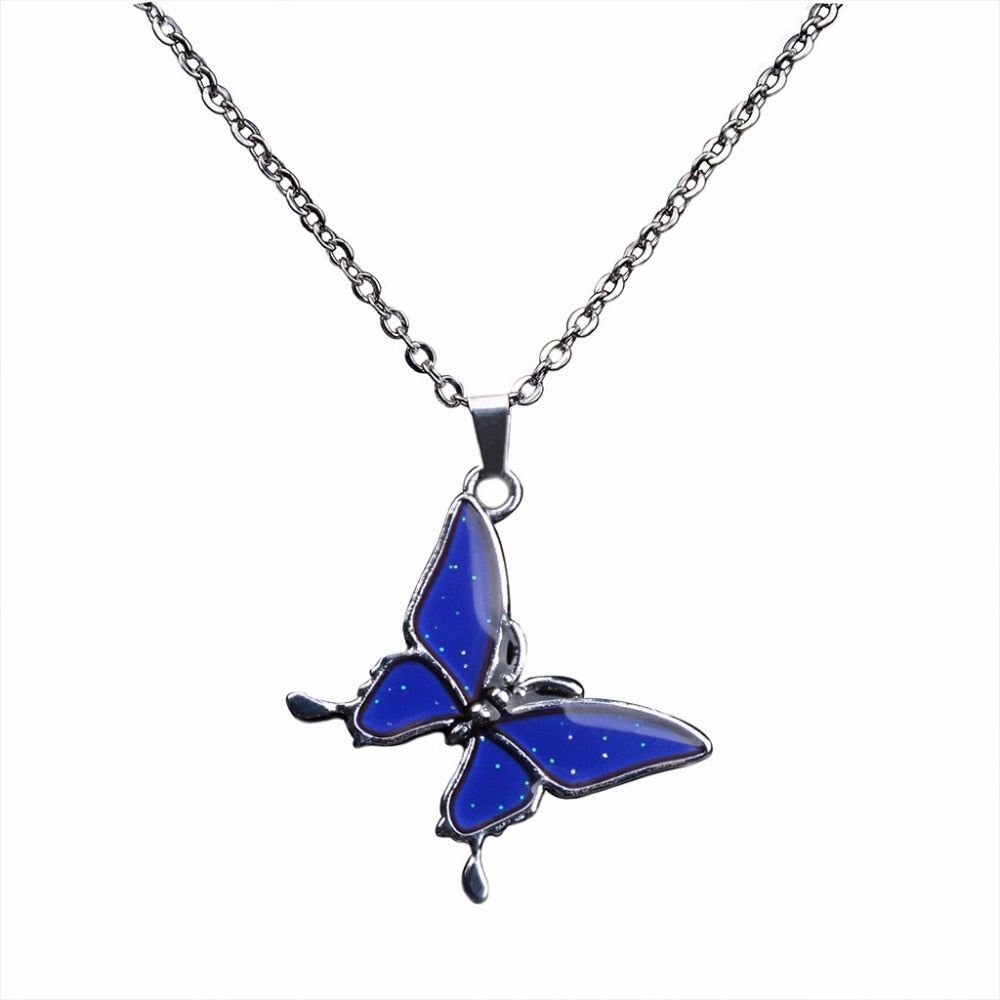 Liana Color Change Butterfly Necklace