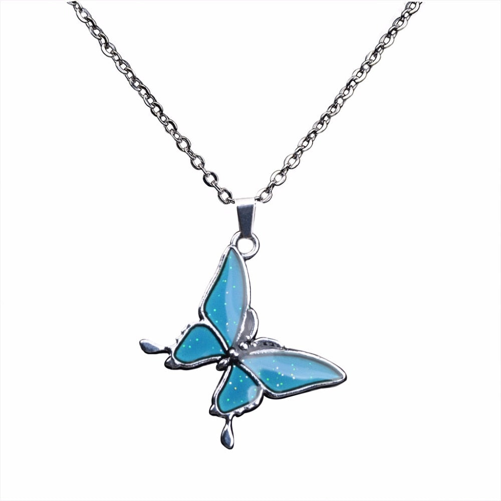 Liana Color Change Butterfly Necklace